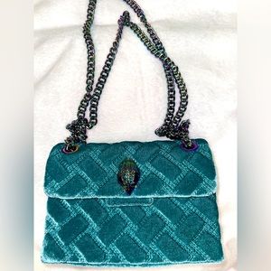 Kurt Geiger Blue Velvet Bag